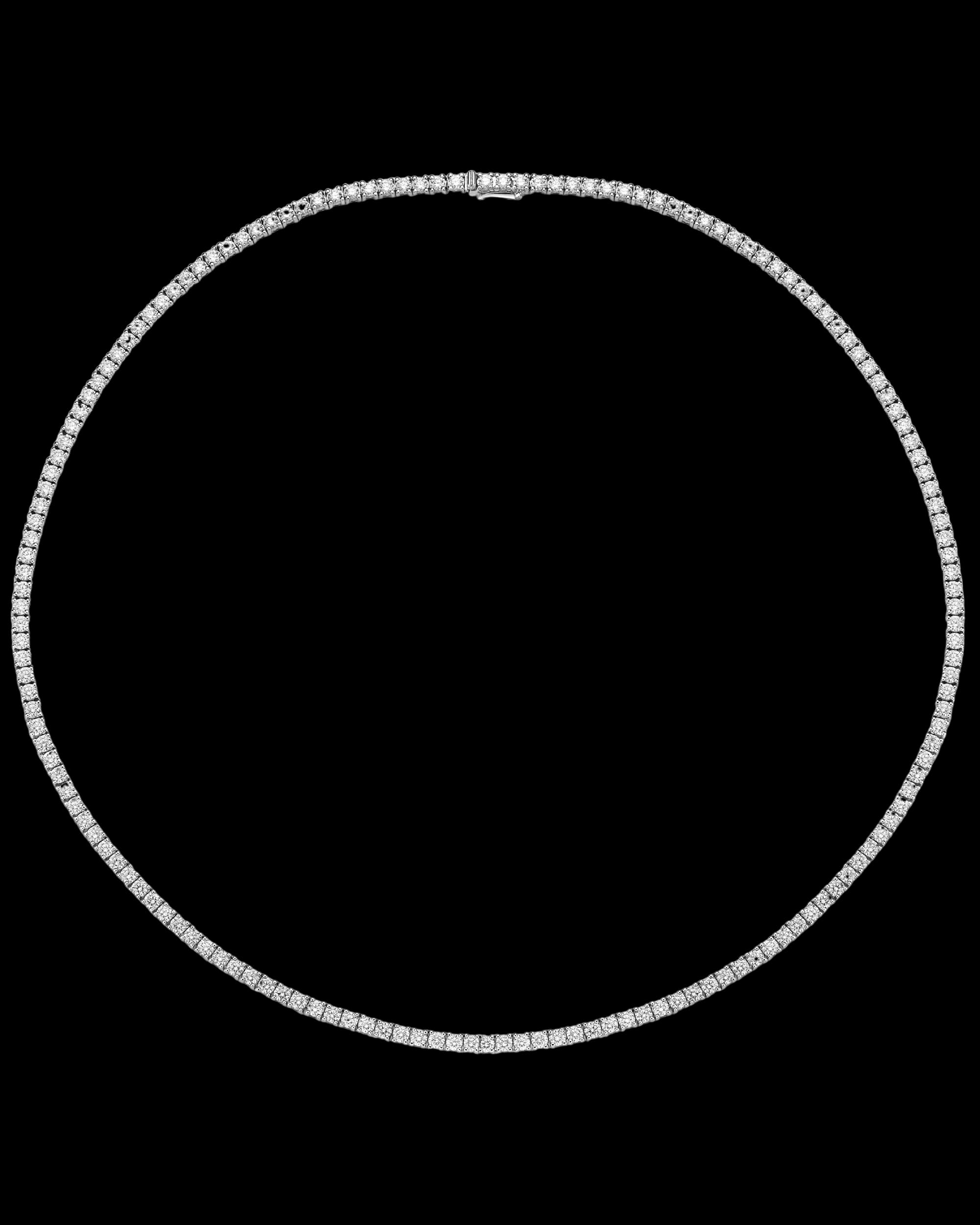 Mixed cut diamond tennis bracelet on white background